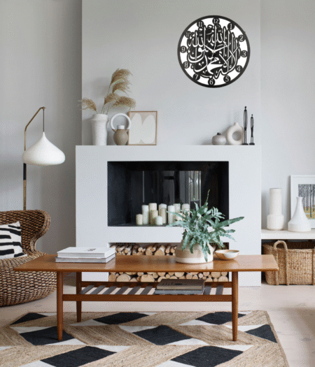 Wooden Silent Non-Ticking Wall Clock for Home Stylish Latest Designer Wall Clock for Home Living Room Bedroom Office Hall